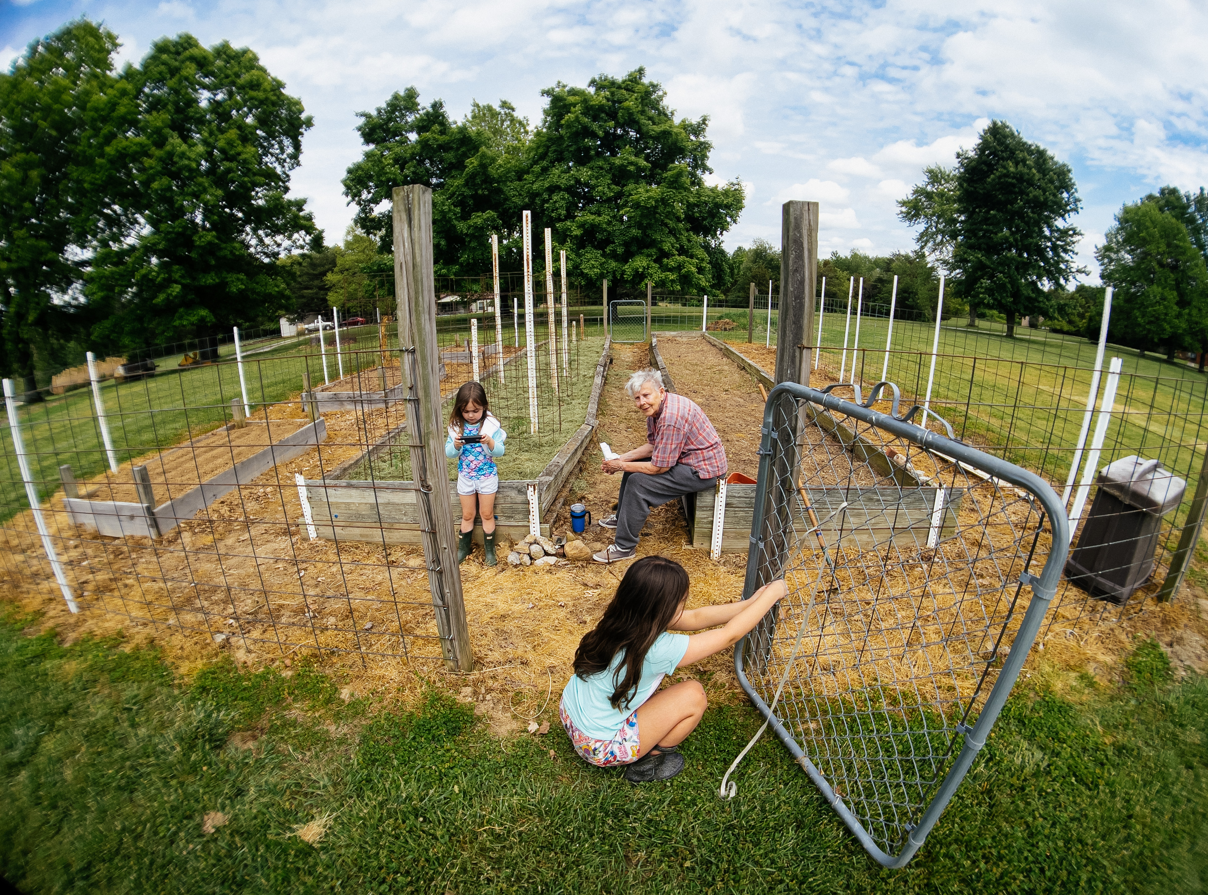 Prepping the garden.